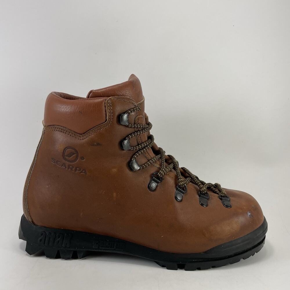Scarpa Attack Vintage Leather Trail Backpacking Boots Womens Size 7, EU 37.5